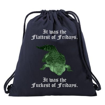 Gator Flat Fuck Friday's Funny Drawstring Bag