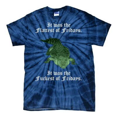 Gator Flat Fuck Friday's Funny Tie-Dye T-Shirt