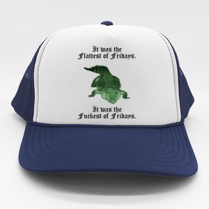 Gator Flat Fuck Friday's Funny Trucker Hat