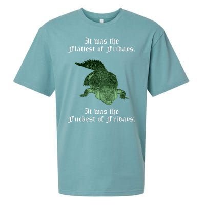 Gator Flat Fuck Friday's Funny Sueded Cloud Jersey T-Shirt