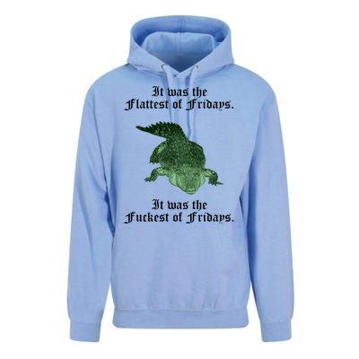 Gator Flat Fuck Friday's Funny Unisex Surf Hoodie