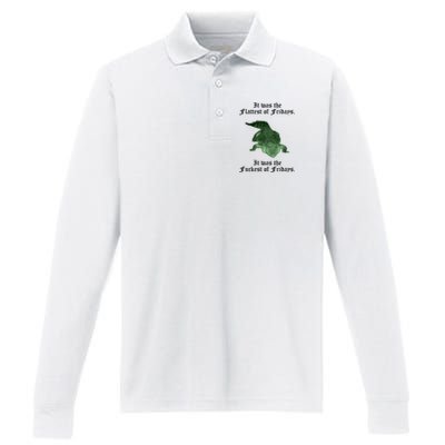 Gator Flat Fuck Friday's Funny Performance Long Sleeve Polo