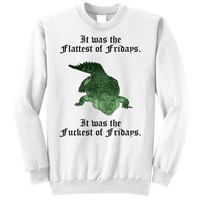 Gator Flat Fuck Friday's Funny Sweatshirt