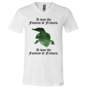 Gator Flat Fuck Friday's Funny V-Neck T-Shirt