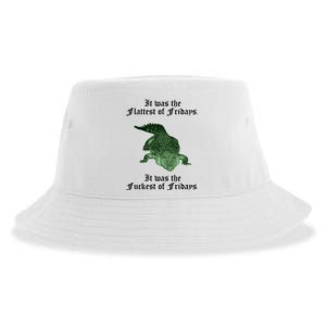 Gator Flat Fuck Friday's Funny Sustainable Bucket Hat