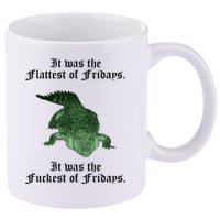 Gator Flat Fuck Friday's Funny 11oz C Handle Ceramic Mug