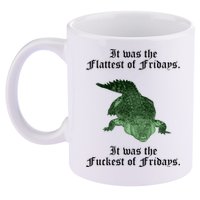 Gator Flat Fuck Friday's Funny 11oz C Handle Ceramic Mug