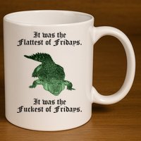 Gator Flat Fuck Friday's Funny 11oz C Handle Ceramic Mug