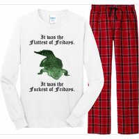 Gator Flat Fuck Friday's Funny Long Sleeve Pajama Set