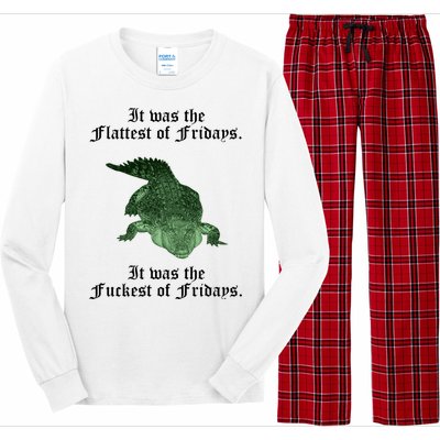 Gator Flat Fuck Friday's Funny Long Sleeve Pajama Set