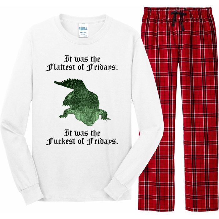 Gator Flat Fuck Friday's Funny Long Sleeve Pajama Set