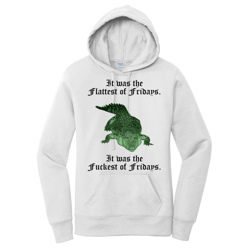 Gator Flat Fuck Friday's Funny Women's Pullover Hoodie
