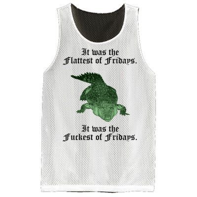 Gator Flat Fuck Friday's Funny Mesh Reversible Basketball Jersey Tank