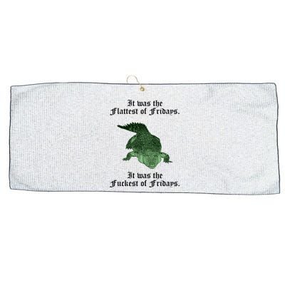 Gator Flat Fuck Friday's Funny Large Microfiber Waffle Golf Towel