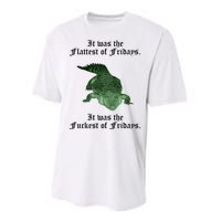 Gator Flat Fuck Friday's Funny Performance Sprint T-Shirt