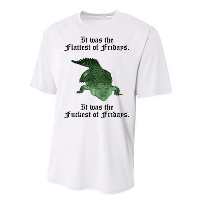 Gator Flat Fuck Friday's Funny Performance Sprint T-Shirt