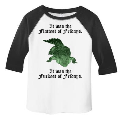 Gator Flat Fuck Friday's Funny Toddler Fine Jersey T-Shirt