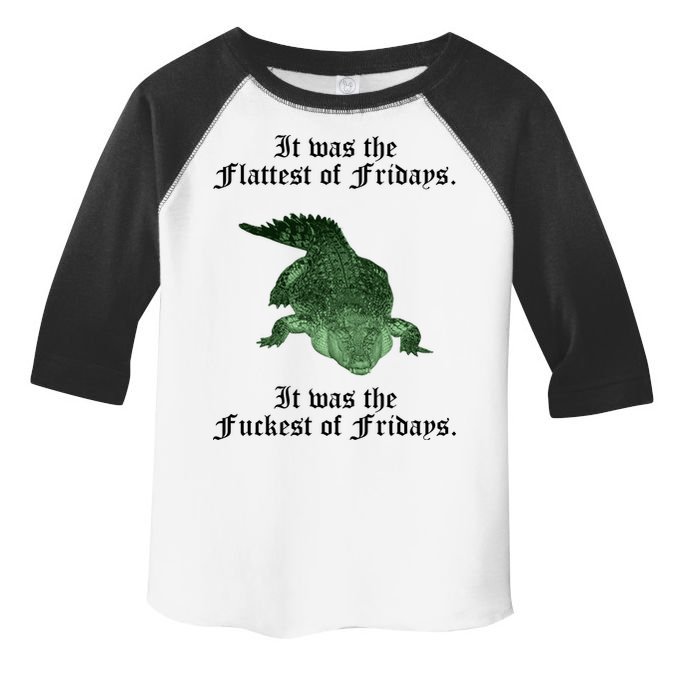 Gator Flat Fuck Friday's Funny Toddler Fine Jersey T-Shirt