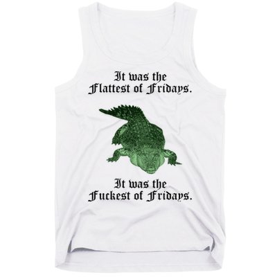 Gator Flat Fuck Friday's Funny Tank Top