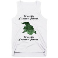 Gator Flat Fuck Friday's Funny Tank Top