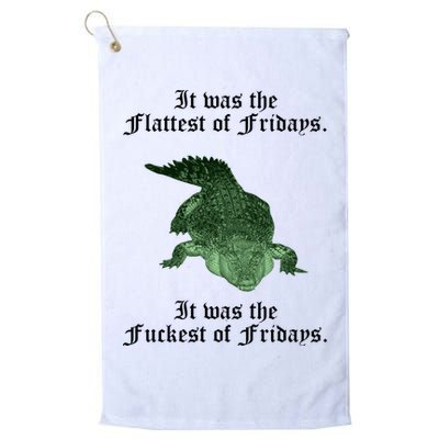 Gator Flat Fuck Friday's Funny Golf Towel