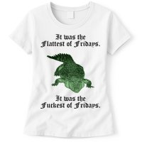 Gator Flat Fuck Friday's Funny Womens T-Shirt