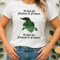 Gator Flat Fuck Friday's Funny Womens T-Shirt