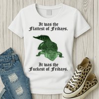 Gator Flat Fuck Friday's Funny Womens T-Shirt