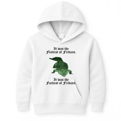 Gator Flat Fuck Friday's Funny Kids Hoodie