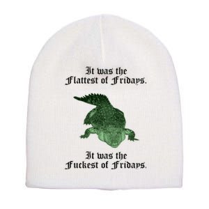 Gator Flat Fuck Friday's Funny Short Acrylic Beanie