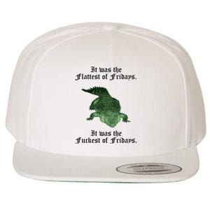 Gator Flat Fuck Friday's Funny Wool Snapback Cap