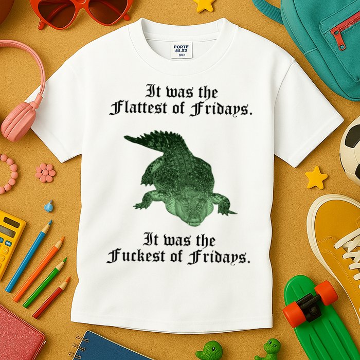 Gator Flat Fuck Friday's Funny Kids T-Shirt