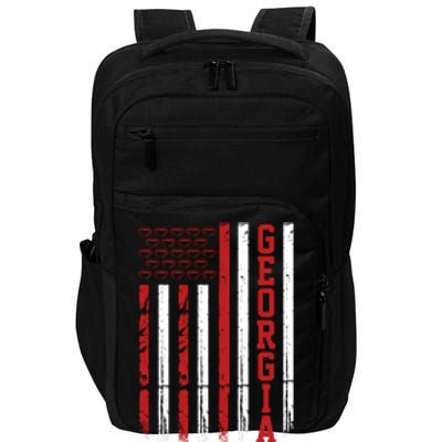 Georgia Football Fan American Flag Impact Tech Backpack