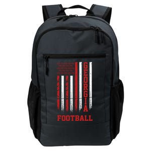 Georgia Football Fan American Flag Daily Commute Backpack