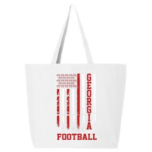 Georgia Football Fan American Flag 25L Jumbo Tote