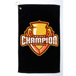 Glorious Fantasy Football Champion League Winner Great Gift Platinum Collection Golf Towel