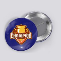 Glorious Fantasy Football Champion League Winner Great Gift Button