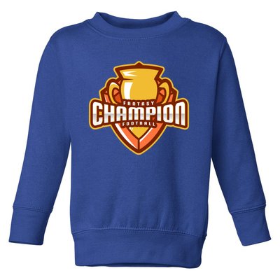 Glorious Fantasy Football Champion League Winner Great Gift Toddler Sweatshirt