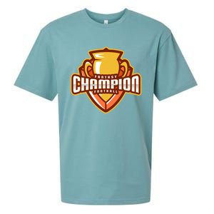 Glorious Fantasy Football Champion League Winner Great Gift Sueded Cloud Jersey T-Shirt