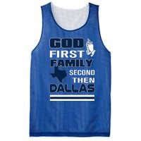 God First Family Second Then Dallas. Dallas Lovers Oufit Mesh Reversible Basketball Jersey Tank