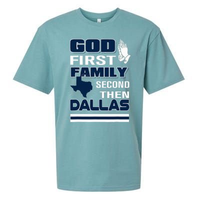 God First Family Second Then Dallas. Dallas Lovers Oufit Sueded Cloud Jersey T-Shirt