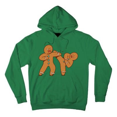 Gingerbread Fight Funny Holiday Tall Hoodie