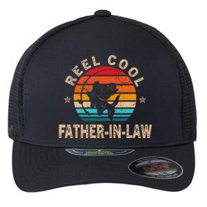 Gift For Fathers Day Reel Cool FatherInLaw Fishing Flexfit Unipanel Trucker Cap