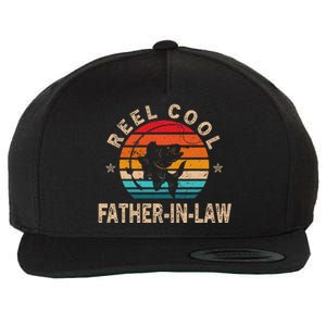 Gift For Fathers Day Reel Cool FatherInLaw Fishing Wool Snapback Cap