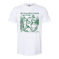 Gay Frog Funny I DonT Know Where IM Going But IM Gay Softstyle CVC T-Shirt