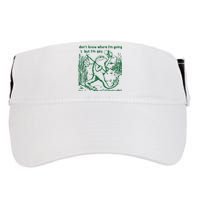 Gay Frog Funny I DonT Know Where IM Going But IM Gay Adult Drive Performance Visor