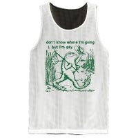 Gay Frog Funny I DonT Know Where IM Going But IM Gay Mesh Reversible Basketball Jersey Tank