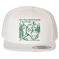 Gay Frog Funny I DonT Know Where IM Going But IM Gay Wool Snapback Cap