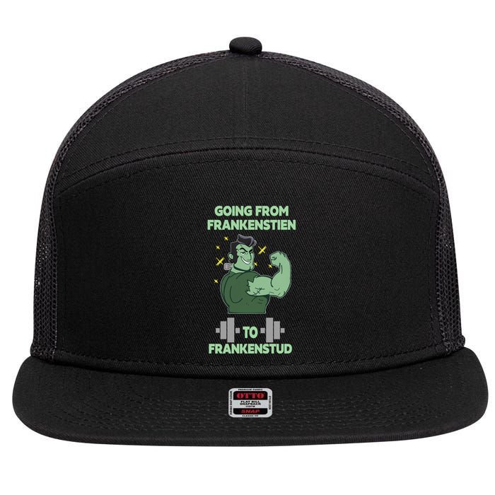 Going From Frankenstein To Frankenstud 7 Panel Mesh Trucker Snapback Hat