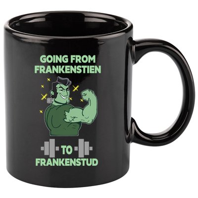 Going From Frankenstein To Frankenstud 11oz C Handle Ceramic Mug